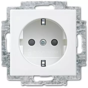 Kištukinis lizdas Busch-Jaeger F tipas 2P+E 16 A 250 V Baltas