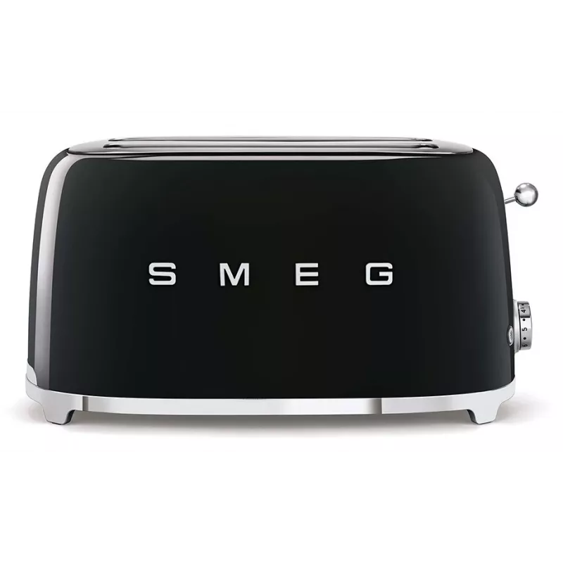 Smeg - TSF02 Skrudintuvas 4 riekėms - Juodas/lakuotas/PxAxG 41x20,8x21,5 cm/6 skrudinimo lygiai/1500 W