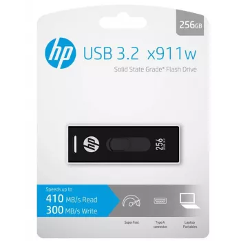HP x911w USB atmintinė 256 GB USB Type-A 3.2 Gen 1 (3.1 Gen 1) Juoda