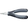 Knipex elektronikos replės, bendras ilgis 115 mm, ESD, plokščios, plačios žandikauliai, veidrodinio poliravimo, 1 forma