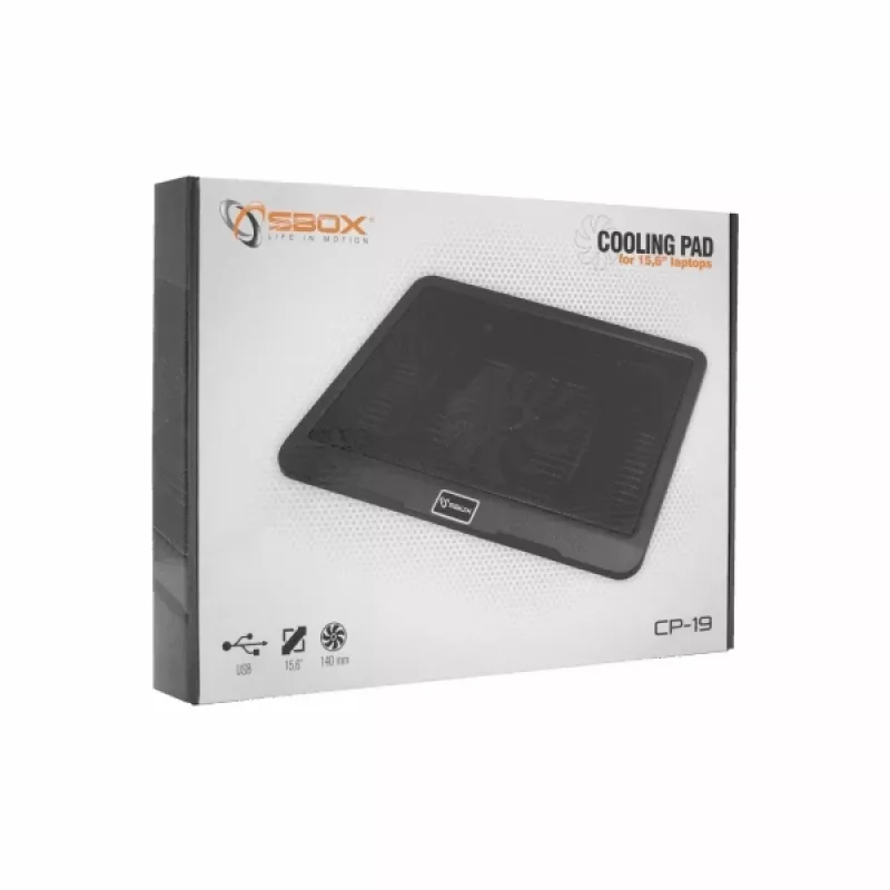 “Sbox CP-19” aušinimo padas 15,6 colių nešiojamiesiems kompiuteriams