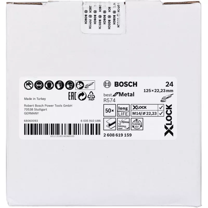 Bosch 2 608 619 159 kampinio šlifuoklio priedas Šlifavimo diskas