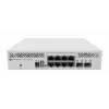 Valdomas L3 komutatorius MikroTik CRS310-8G+2S+IN — 8× 2.5G RJ-45, 2× SFP+, PoE, 1U rack-mount, Baltas