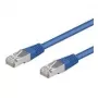 Wentronic Goobay CAT 5e komutacinis kabelis, SF/UTP, mėlynas, 0,25 m - CCA vario mišinys (95203)