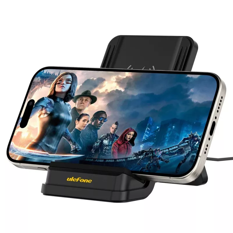 UleFone WCS01 vidaus išmaniojo telefono įkroviklis – 50 W USB Type-C, belaidis greitas įkrovimas, juodas