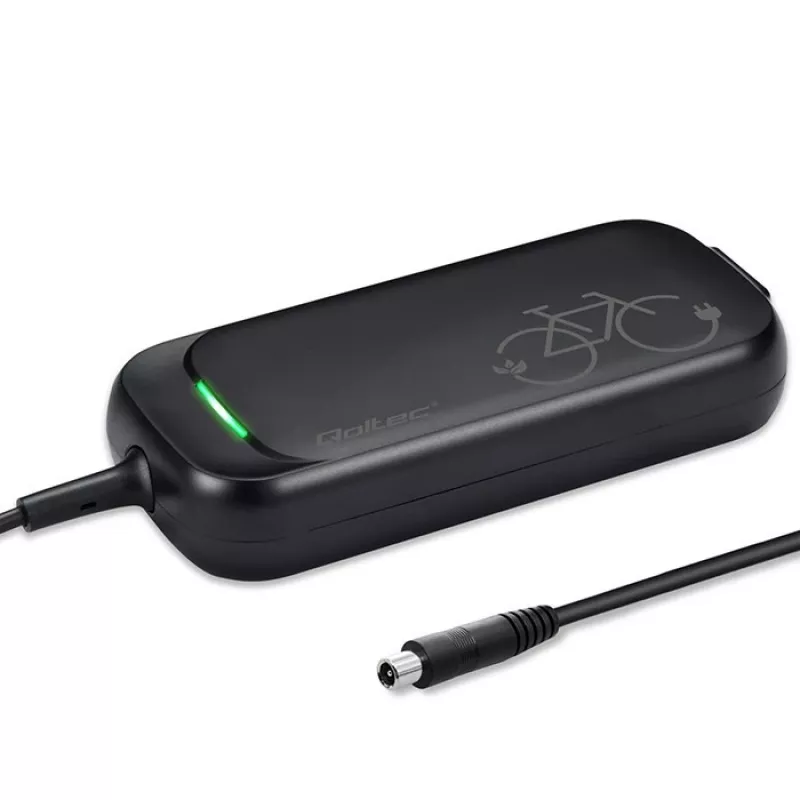 Qoltec greitasis įkroviklis, skirtas XIAOMI 36V elektriniam paspirtukui / dviračiui | 42V | 2A | 8,0*8,0mm + kaištis | atsparus vandeniui + maitinimo laidas