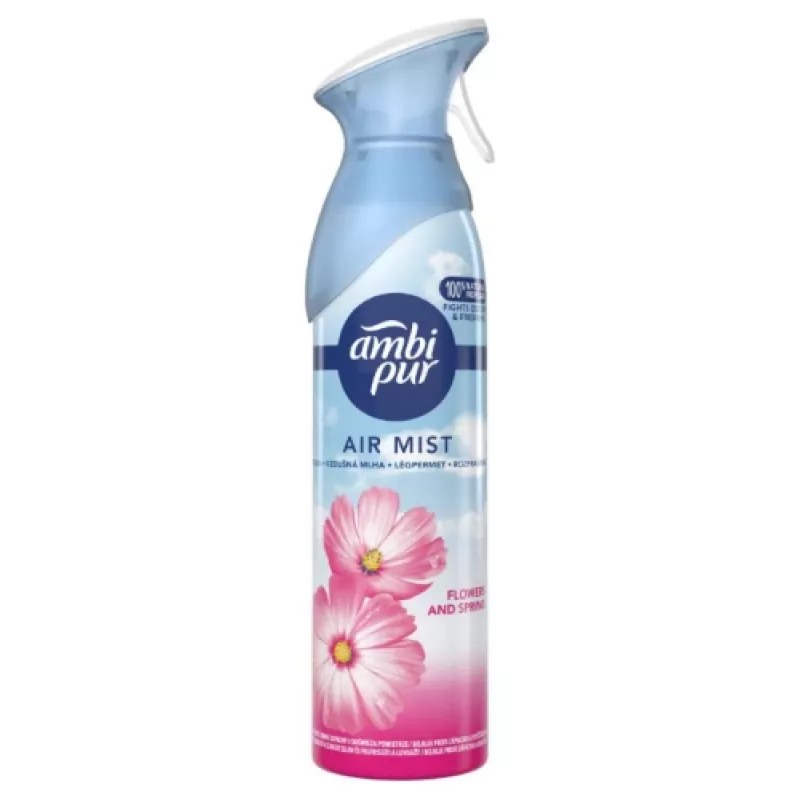 Oro gaiviklio purškalas AMBIPUR Flowers & Spring 185 ml — aerozolinis kambarių kvapiklis