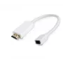 „Microconnect“ vaizdo kabelio adapteris HDMMDP 0,1 m HDMI A tipo (standartinis) Mini DisplayPort baltas