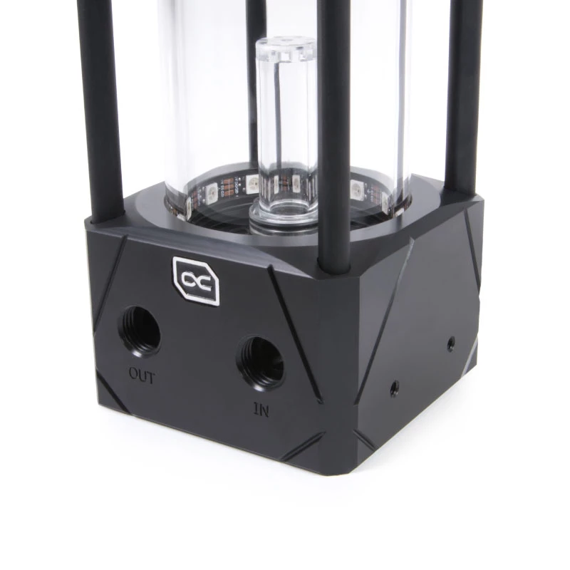 Vandens blokas Alphacool 13327 Acetal/Aluminium Juoda Transparent 5V RGB