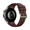 Išmanusis laikrodis HUAWEI WATCH 5 Classic 46 mm, 1,38 colio AMOLED 466×466, jutiklinis ekranas, GPS, sidabrinis korpusas, ruda juosta