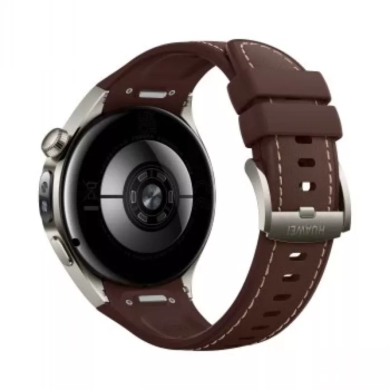 Išmanusis laikrodis HUAWEI WATCH 5 Classic 46 mm, 1,38 colio AMOLED 466×466, jutiklinis ekranas, GPS, sidabrinis korpusas, ruda juosta