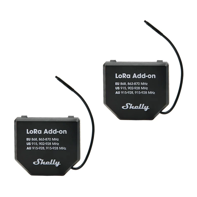 2 vnt. Shelly LoRa Add-on EU868 relių rinkinys