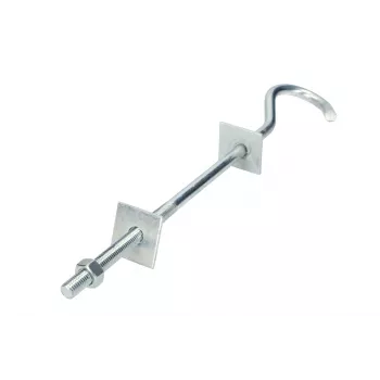 Kabelio kablys Extralink Hook for hanging brackets 12/230mm M12, sidabrinis