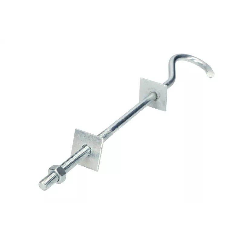 Kabelio kablys Extralink Hook for hanging brackets 12/230mm M12, sidabrinis
