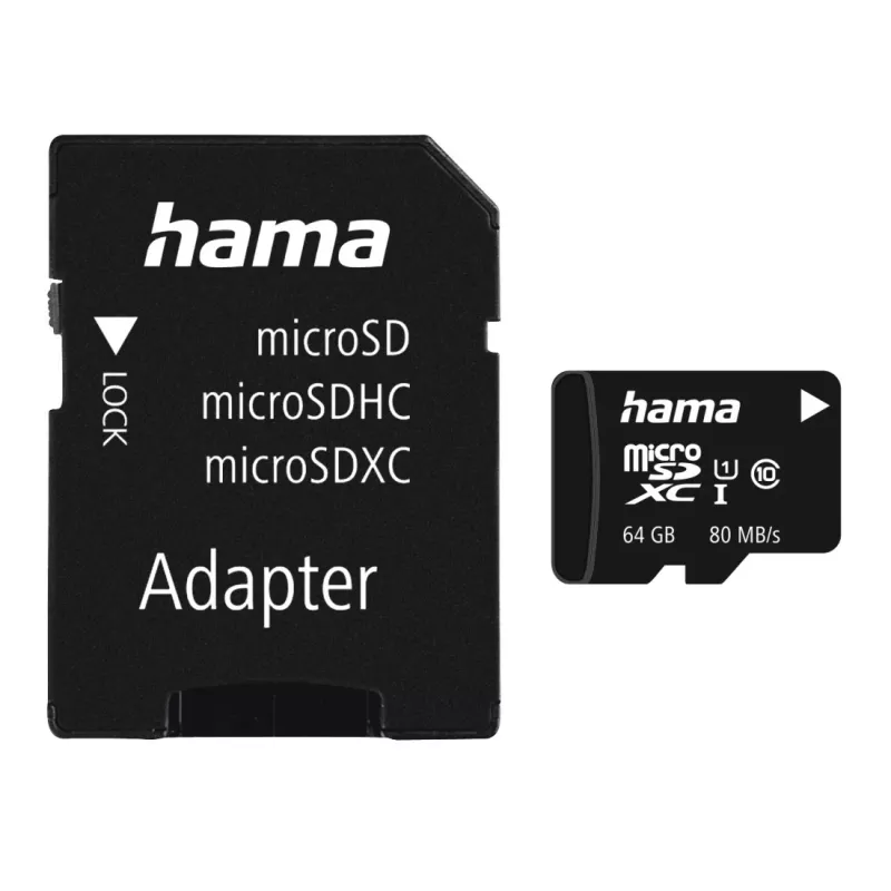 Flash atmintis Hama 64GB UHS-I microSDXC 124140