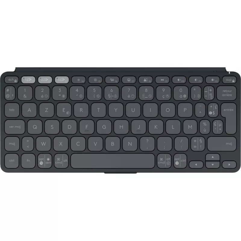 Logitech Keys-To-Go 2 klaviatūra universali Bluetooth AZERTY prancūziška grafito spalva