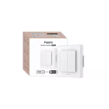 Išmanusis žaliuzių jungiklis Aqara DS-K02D — centrinis valdymo blokas roletams (Thread, Zigbee, Bluetooth)