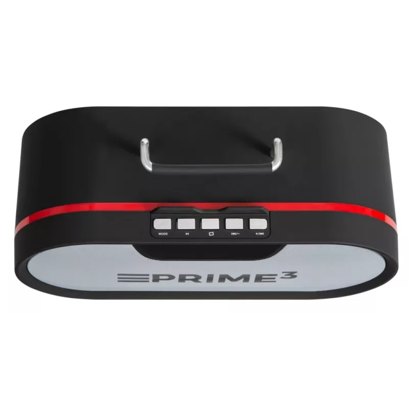 Nešiojamasis radijas PRIME3 APR81 — FM, 12 W RMS, MicroSD, 3600 mAh baterija, pilkas