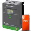 MPPT saulės energijos valdiklis QOLTEC 80A su temperatūros jutikliu, 12/24/36/48V, LCD, Bluetooth, APP, GEL/LiFePO4