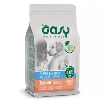 Oasy One Animal Protein Puppy M/L Salmon 12kg