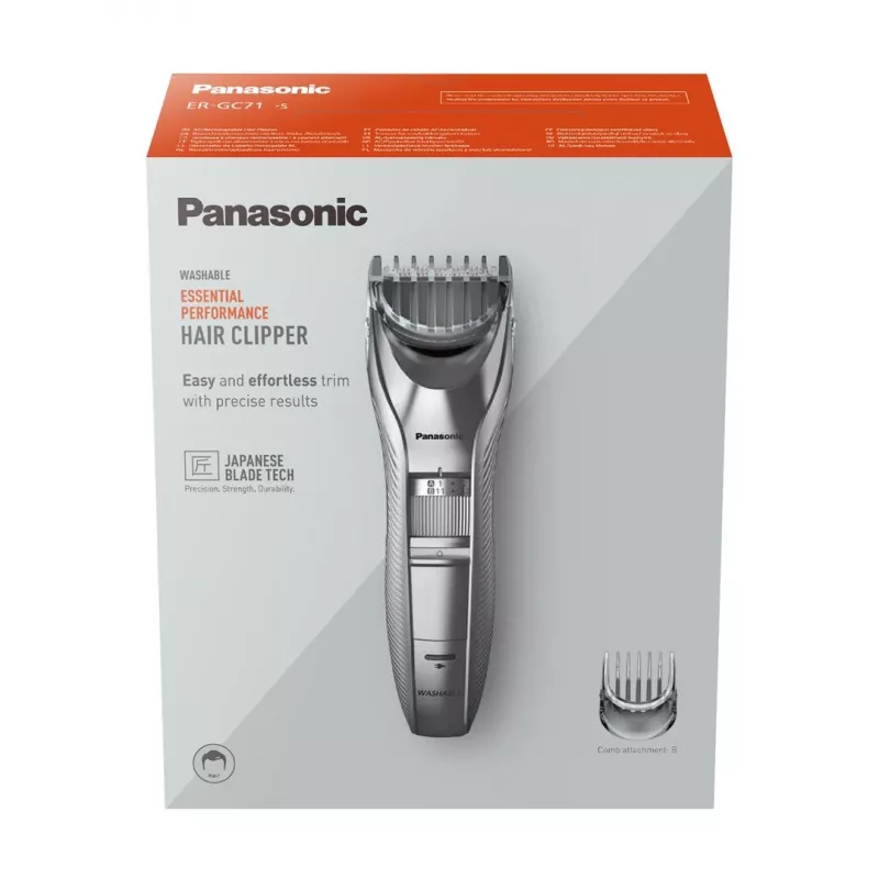 Plaukų kirpimo mašinėlė Panasonic ER-GC71, sidabrinė