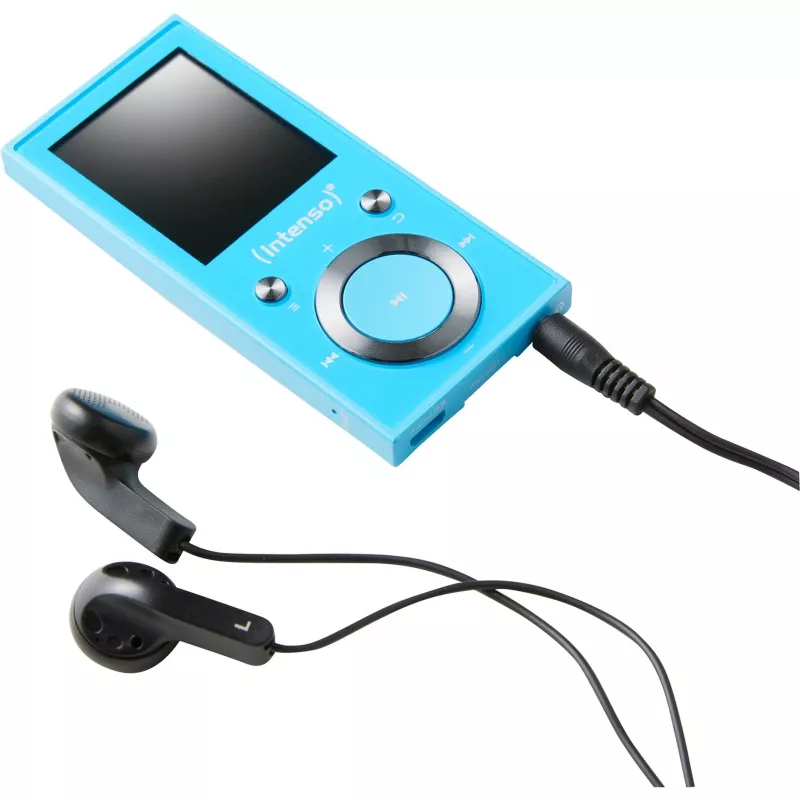 MP3 grotuvas INTENSO Video Scooter BT — 16 GB, LCD ekranas, suderinamas su „MicroSD“, mėlynas