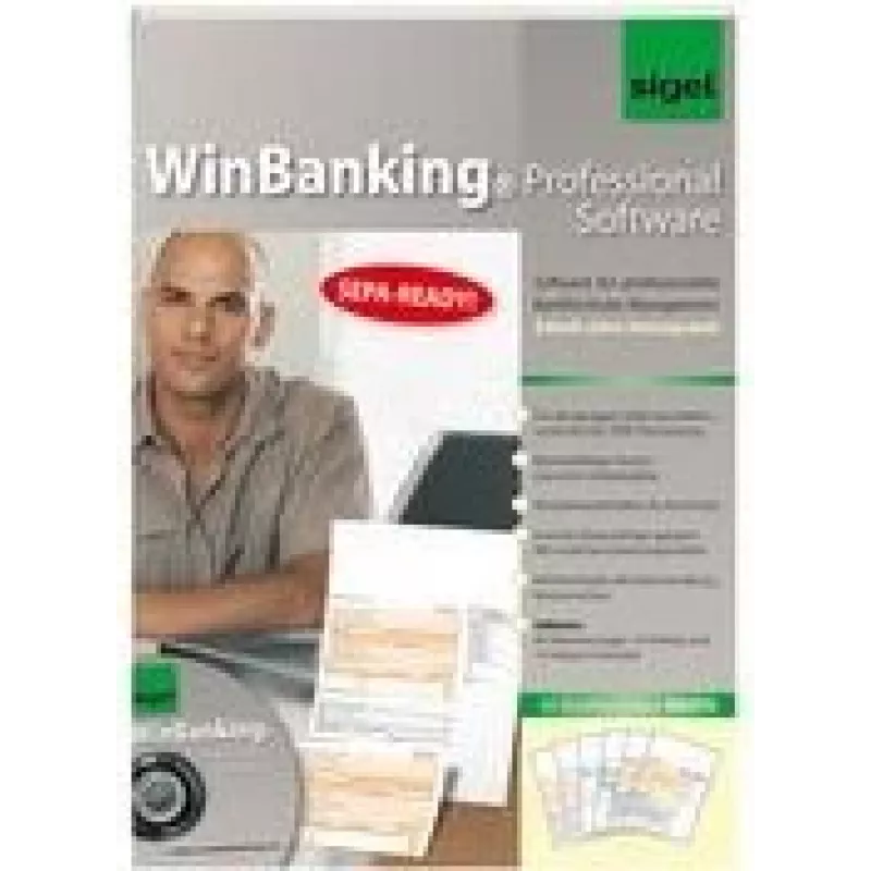 Bankinė programinė įranga sigel WinBanking-Professional SW235 banko formų pildymui ir mokėjimams