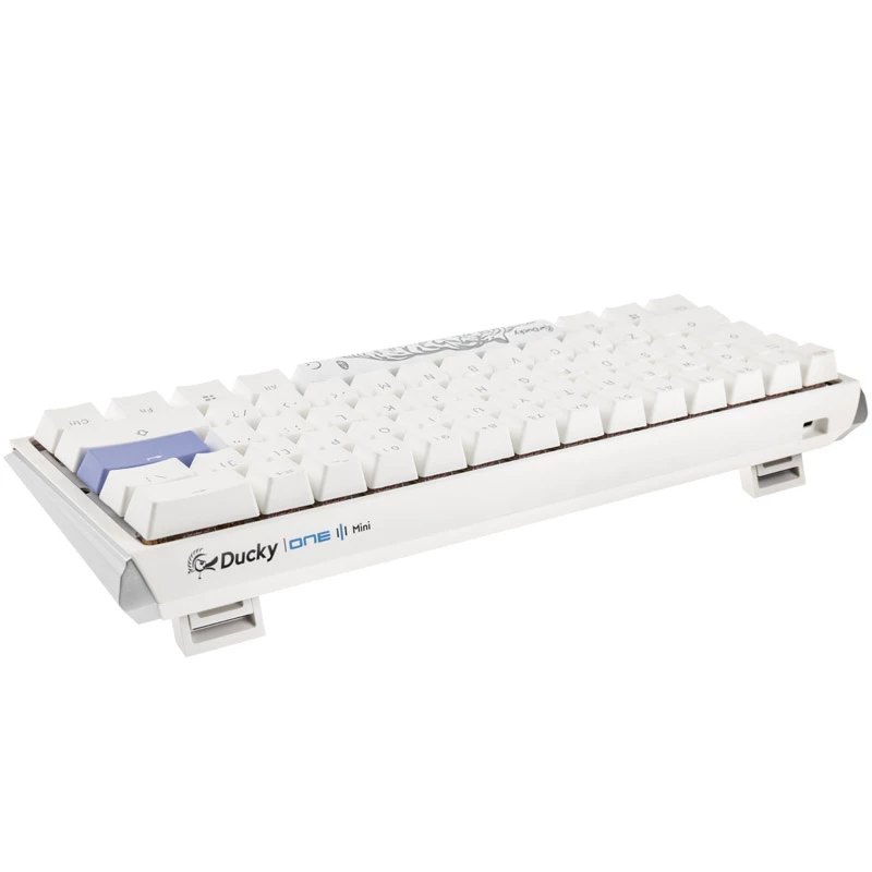 Ducky One 3 Classic Pure Balta Mini Gaming klaviatūra, RGB LED - MX-Raudona (US) (DKON2161ST-RUSPDPWWWSC1)