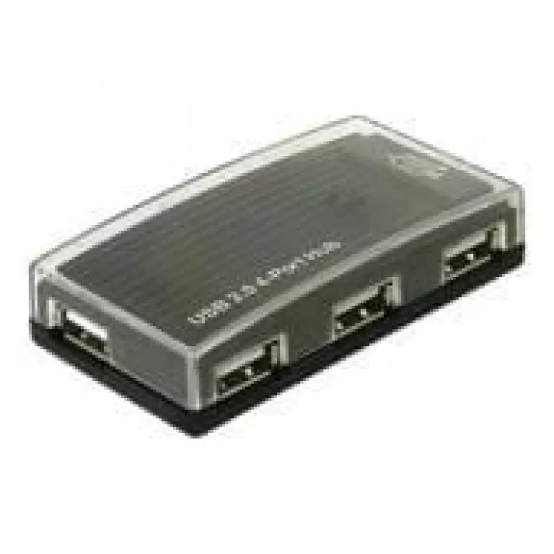 USB koncentratorius DeLOCK 4 prievadų išorinis USB 2.0 480 Mbit/s