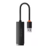 Baseus Lite Series USB į RJ45 tinklo adapteris, 100 Mb/s (juodas)