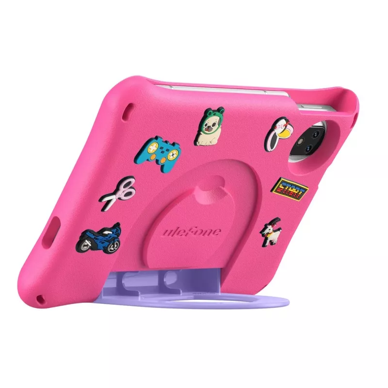 Planšetė UleFone Tab A9 Pro Kids — 4 GB RAM, 128 GB saugykla, LTE, rožinė
