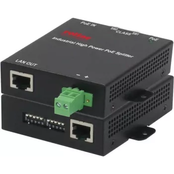 ROLINE 21.13.1173 - Gigabit Ethernet - 10,100,1000 Mbit/s - IEEE 802.3af,IEEE 802.3at - Cat5,Cat6 - Juoda - Overcurrent - Overheating - Short Circuit - Undervoltage (21.13.1173)