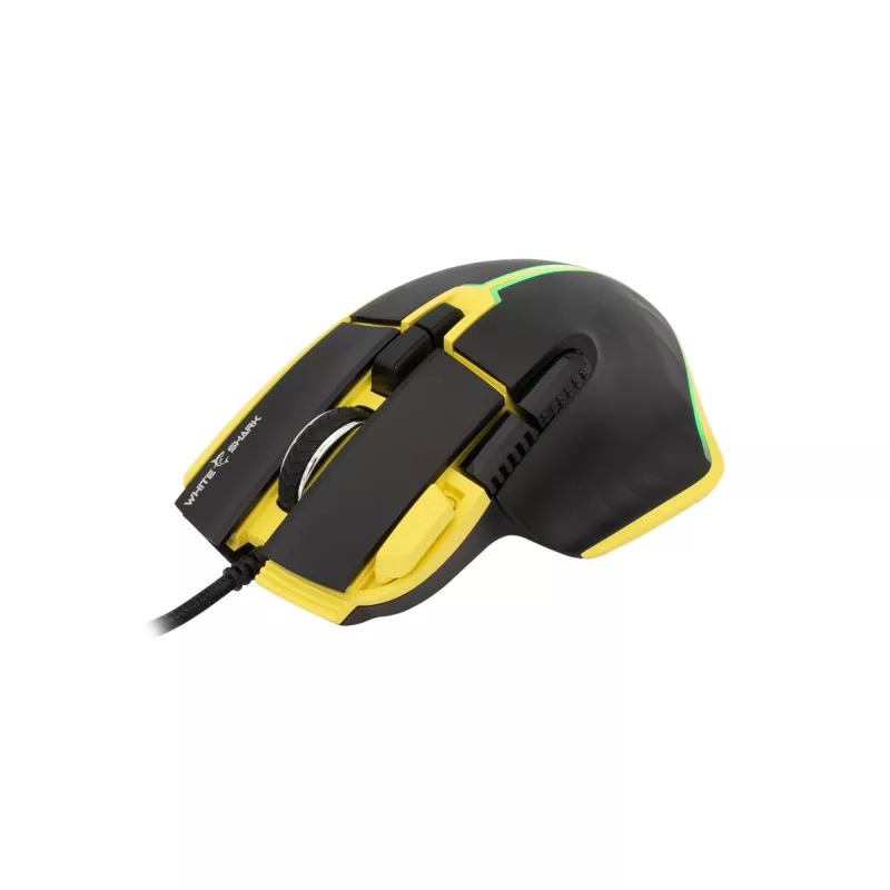 „White Shark GM-9006 MARROK Geltona RGB 12.000 dpi“ pelė