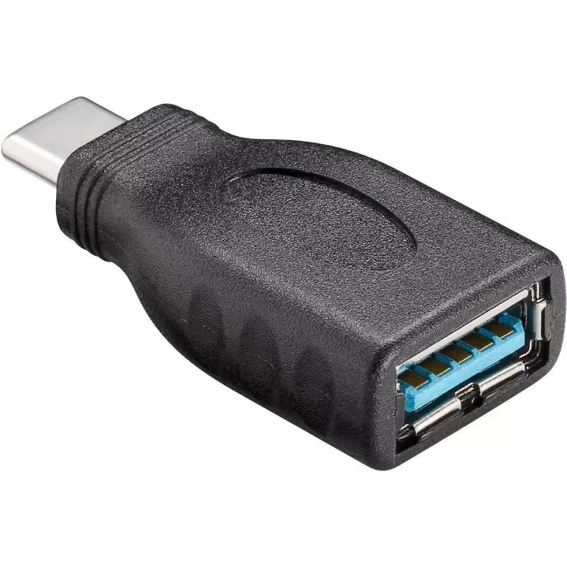 USB 3.0 SuperSpeed adapteris, juodas - USB-C kištukas > USB 3.0 lizdas (A tipo)