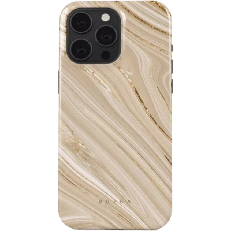 Dėklas BURGA iPhone 15 Pro Smėlio 15,5 cm