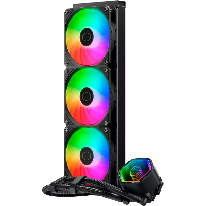 Skysčio aušinimo rinkinys Cooler Master MasterLiquid 360 Core II 12 cm Juoda