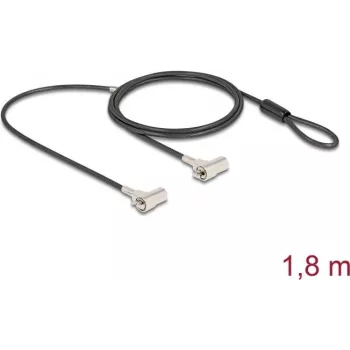Kabelinis užraktas Navilock 20935 juodas sidabrinis 1,8m
