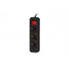 Maitinimo ilgintuvas Lanberg PS1-03F-0150-BK 1,5 m 3 AC lizdai vidaus naudojimui juodas