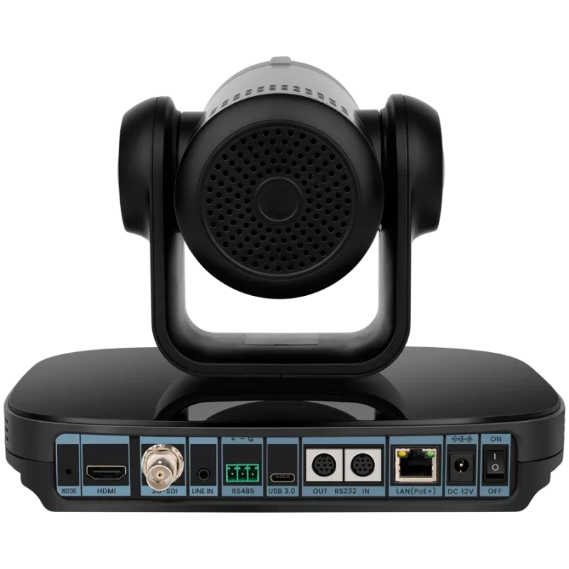 Prestigio vaizdo konferencijų 4K PTZ kamera Alpha — 4K UHD, 8,4 MP, PTZ, DI, PoE, HDMI 2.0/USB 3.0/RJ45/3G-SDI (be mikrofono)