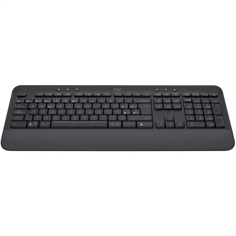 “Logitech Signature K650” - klaviatūra - belaidė - “Bluetooth 5.1” - QWERTY - ispanų - grafito (920-010917)