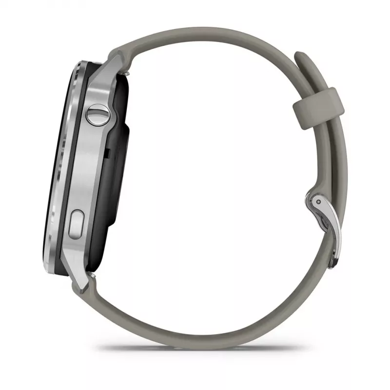 Išmanusis laikrodis Garmin Venu 4 1,4 colio AMOLED GPS Wi-Fi 45 mm sidabrinis