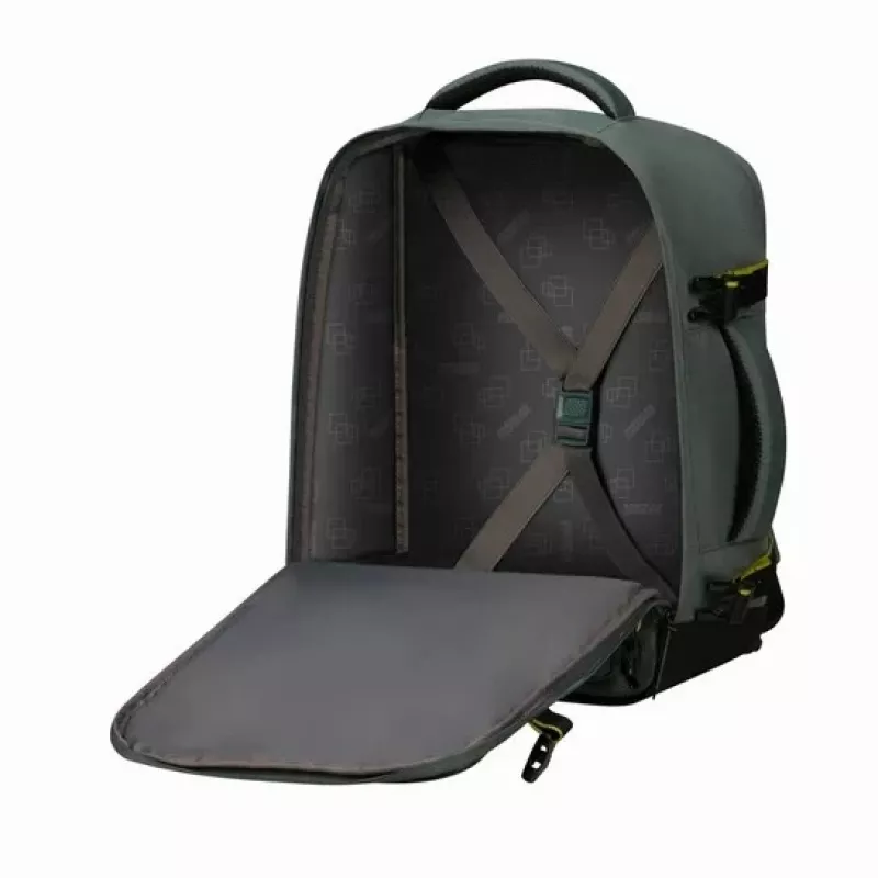 Nešiojamasis lagaminas-kuprinė American Tourister Take2Cabin MS, skirtas Wizz Air - tamsus miškas