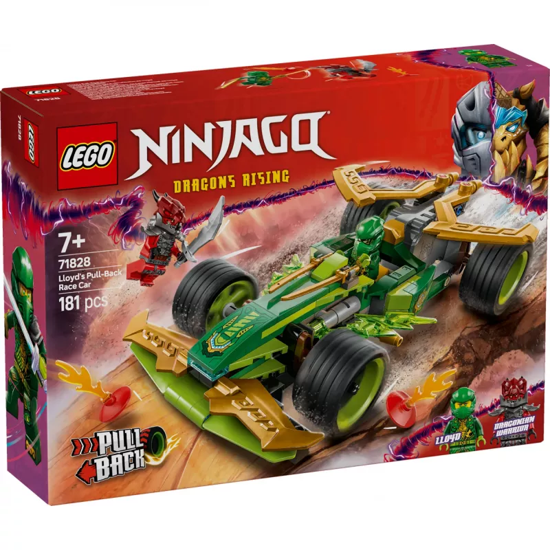 LEGO statybų rinkinys NINJAGO Lloyd's Action Speedster 71828, 181 detalė, 2 mini figūrėlės, amžius 7+