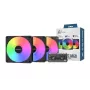 Montech GF120 V2 ARGB kompiuterio korpuso ventiliatoriaus modulis 12 cm juodas 3 vnt.