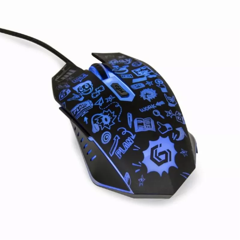 Pelė USB optinė JUODA/MUS-6B-GRAFIX-01 Gembird