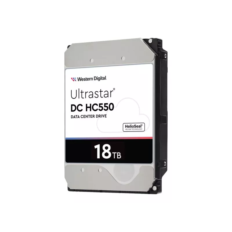 Western Digital Ultrastar DC HC550 18 TB 3,5 colio SAS 12 Gb/s įmonių kietasis diskas (HDD), 7200 aps./min., 512 MB (0F38353 / WUH721818AL5204)