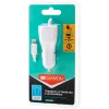 CANYON automobilinis kroviklis C-033 2.4A/USB-A su integruotu Lightning laidu Baltas