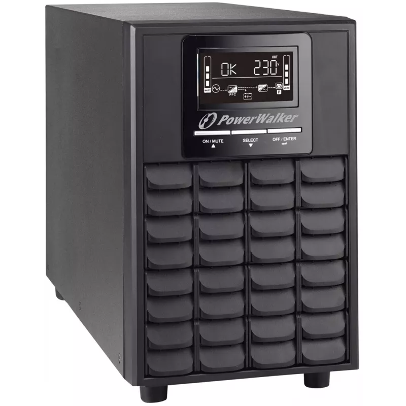 PowerWalker VFI 1500 CG PF1 dvigubos konversijos (internetinis) 1,5 kVA 1500 W 4 kintamosios srovės lizdai