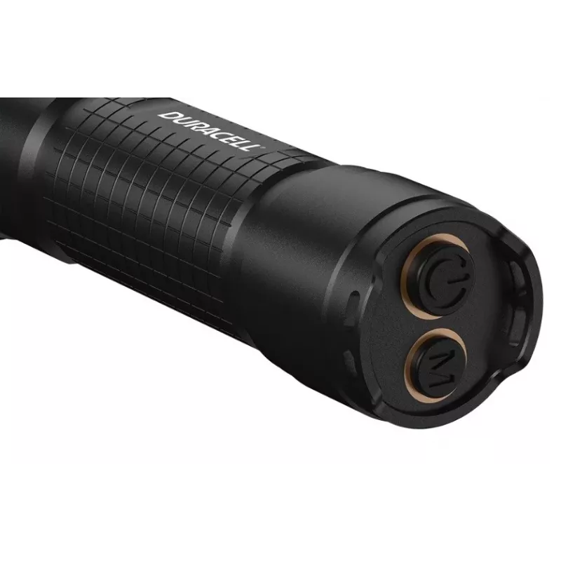 Žibintuvėlis Duracell DF2500R — juodas, rankinis įkraunamas žibintuvėlis