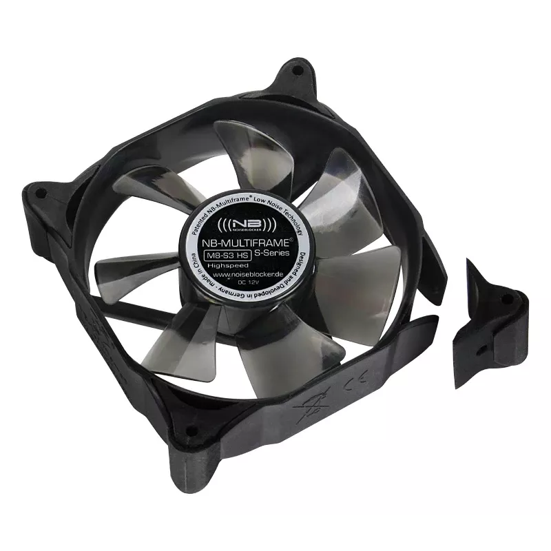 Noiseblocker Multiframe S-Series M8-3 HS 80 mm korpuso ventiliatorius